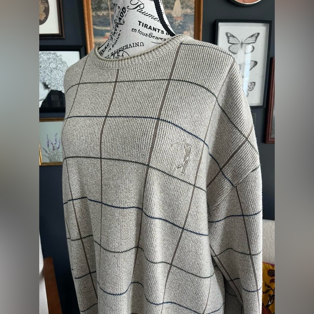 Men’s Golf Crewneck Sweater- Size XL Eclectic Grandpa